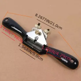 One Traditional Handheld Woodworking Double Line Planer, Adjustable Woodworking Bird Planer, Double Nut Adjustable Woodworking Planer, Equipped W (Option: small)