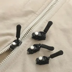36 Zipper Repair Kit, Quick Installation Of Zipper Head, Removable Replacement Zipper Top, Exchange Plastic Zipper Pull, Suitable For Clothing, L (Option: S12M12L12)