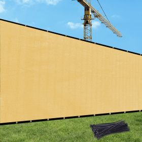 Prohibited From Sale On Amazon XISHAN Fence 8'X50' Brown,Dark Green,Dark Grey,Sand HDPE 130 Grams (Option: 8X50ft-Sand)