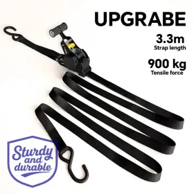 Automatic Telescopic Tensioner. Automatically Fasten The Cargo Binding Ratchet (Option: Black)