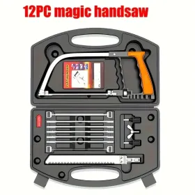 Devil Saw, Curve Saw, Multi Functional Saw, Outdoor Equipment, Mini Hand Saw, Woodworker DIY Saw, Woodworker Hand Saw, Without Battery (Option: 12in1giftpack)
