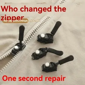 Instantly Fix Zippers, 3 0-piece Zipper Repair Kit, No Sewing Required, With Easy Installation Tools, Suitable For Clothing And Luggage. (Option: 30pcs)