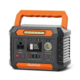 300W Portable Power Station, 230.88Wh /62400mAh Solar Generator, Regulated DC Output Backup Battery With AC Outlet, LED Light Power Station For C (Option: 300WPortablePowerStation)